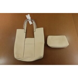 K. Carroll Ivory Vegan Leather RFID Crossbody Organizer 2-In-1 Handbag Set NWT